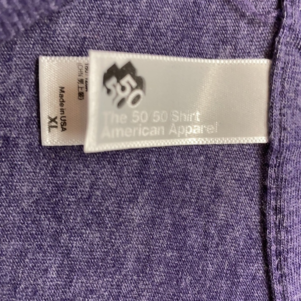 American Apparel The 50 50 Men’s Shirt SZ XL - Picture 5 of 5